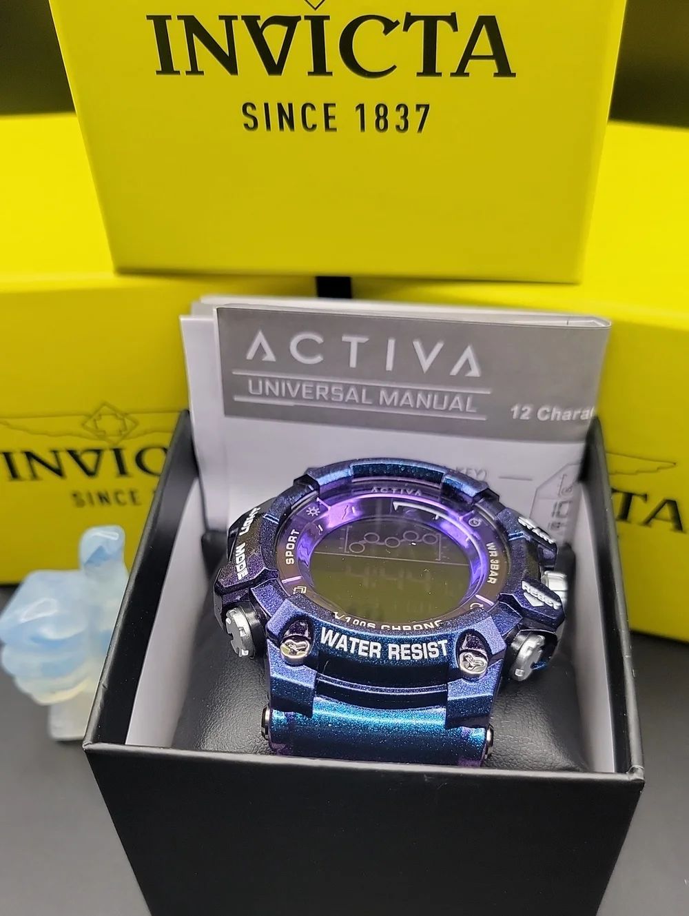 Activa X Invicta Digital Summit Unisex Watch - 50mm. Iridescent, Purple ACW8082